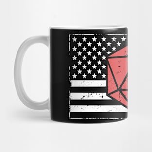 American Flag | d20 Roleplaying Game Graphic Mug